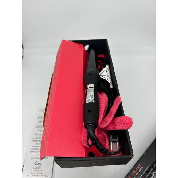 Sultra The Bombshell Rod Curling Iron 395 degrees auto shut off Open Box